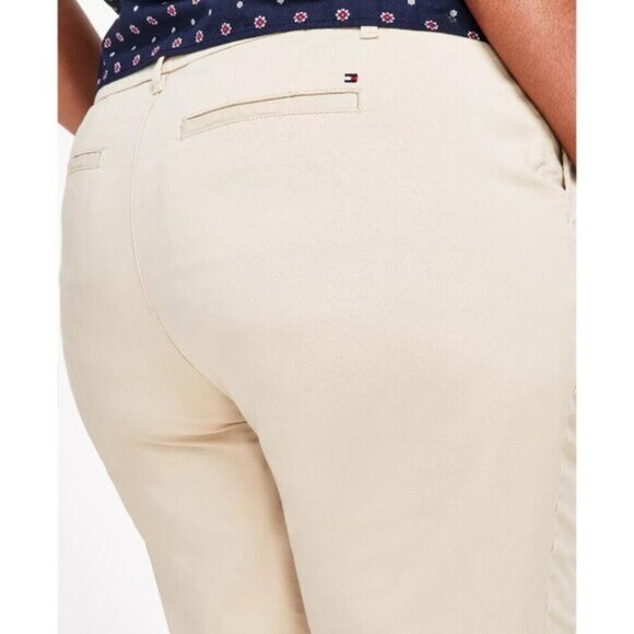 Tommy Hilfiger Flex Plus Size 14W Light Beige Hampton Chino Pants NWT - Picture 4 of 6